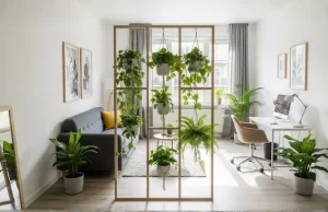 Divisórias Biofílicas: Separando Ambientes Pequenos com Natureza